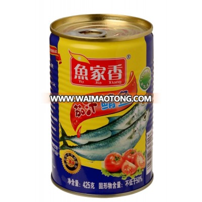 best quality 425g Canned Mackerel with Tomato Sauce